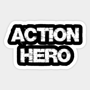 Action Hero Sticker